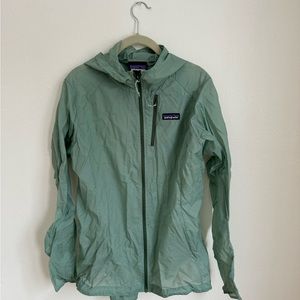 Women’s Patagonia Houdini zip-up jacket with hood, size Large